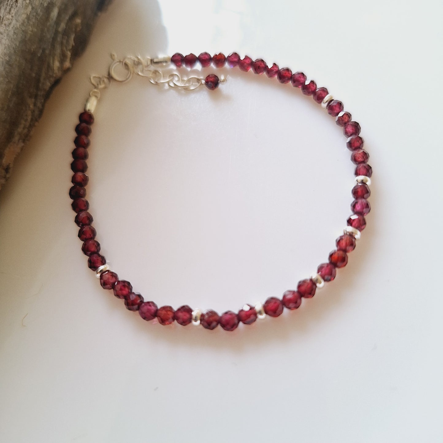 PULSERA GRANATE DE 3MM
