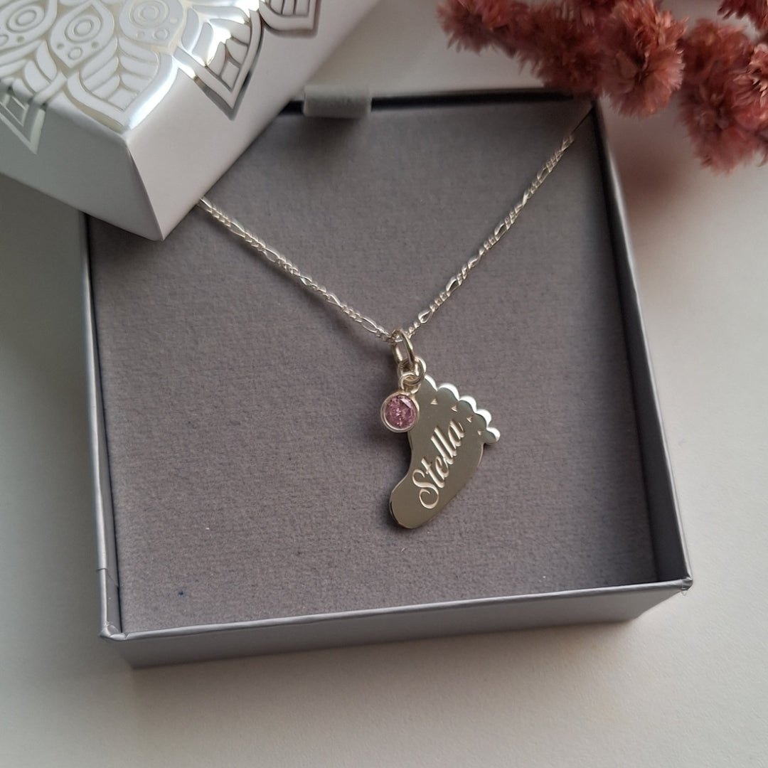 COLLAR HUELLITA CON NOMBRE