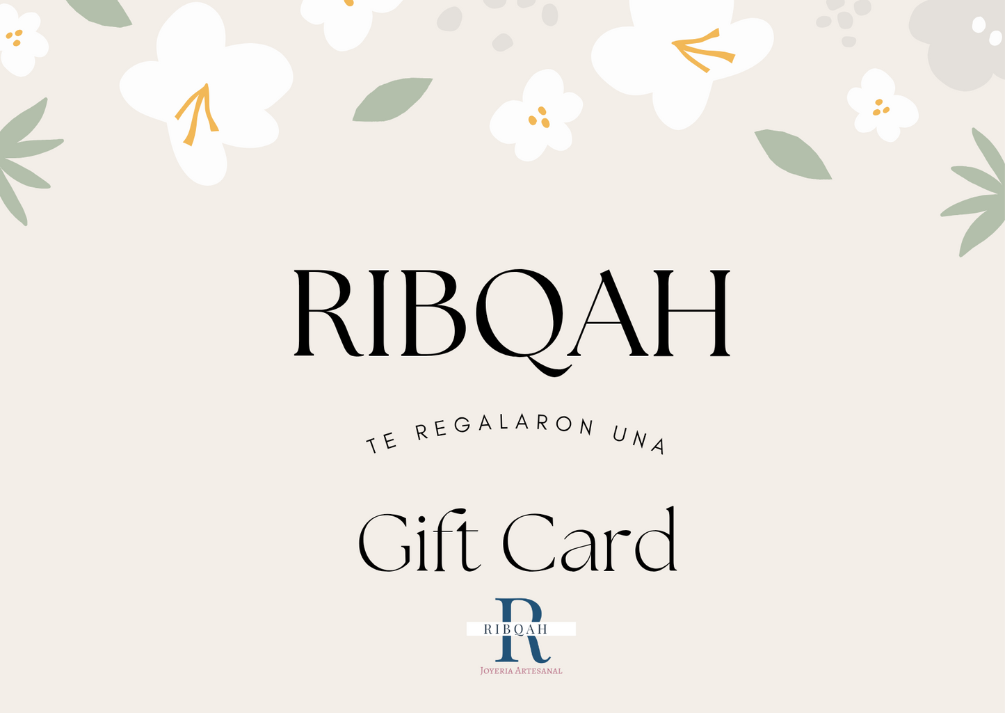TARJETA DE REGALO RIBQAH