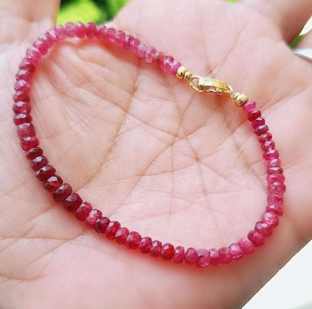 PULSERA PASION CON ORO 18K Y RUBI