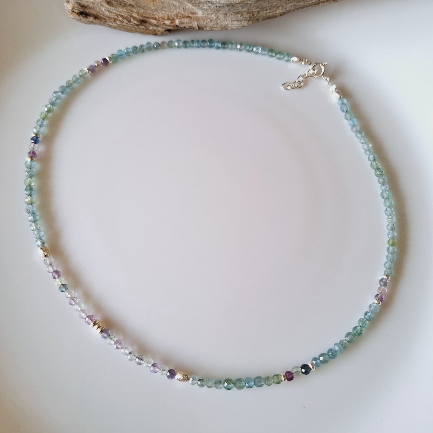 CHOKER APATITO Y FLUORITA