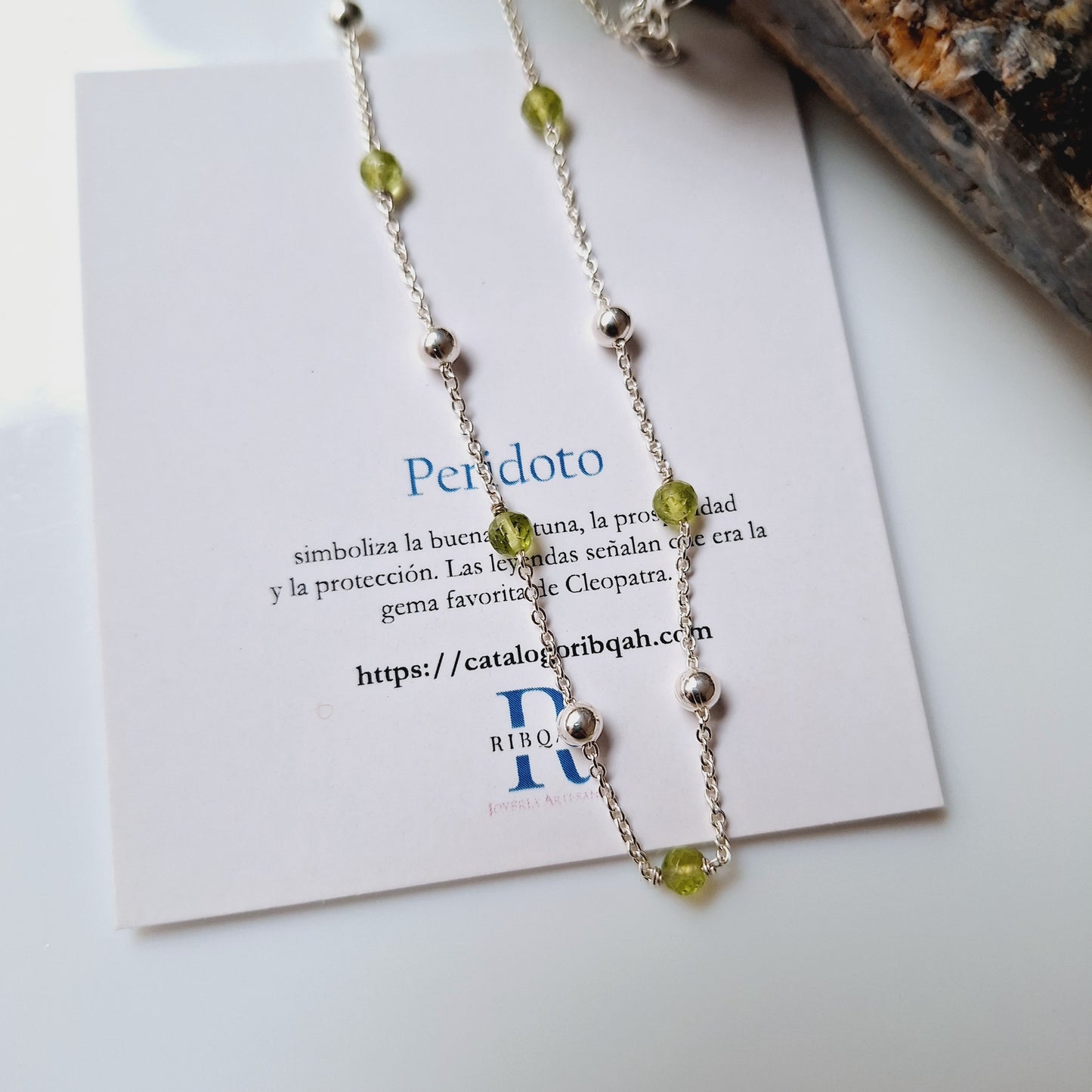 CHOKER DE PERIDOTO Y PLATA