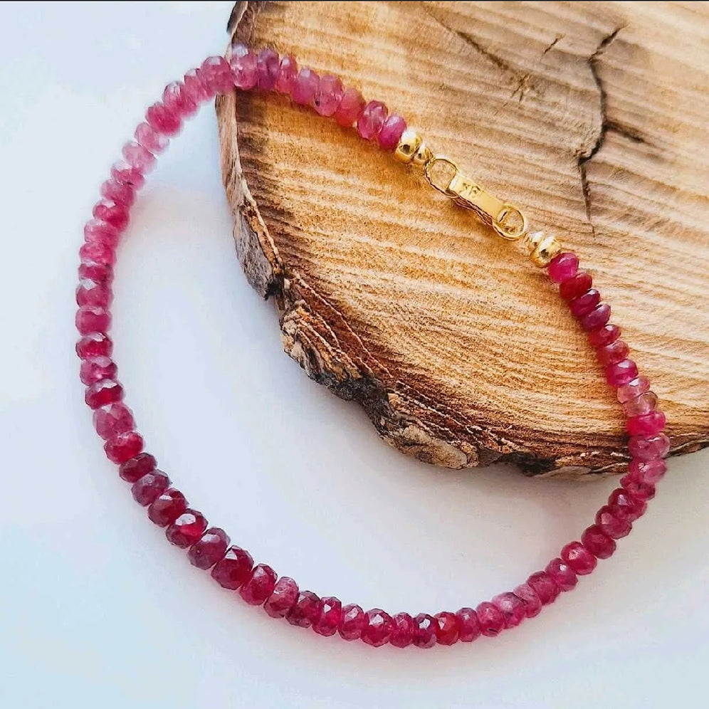 PULSERA PASION CON ORO 18K Y RUBI