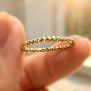 ANILLO BEADS ORO 18K