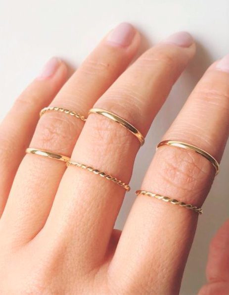 ANILLO MINI ORO 18K