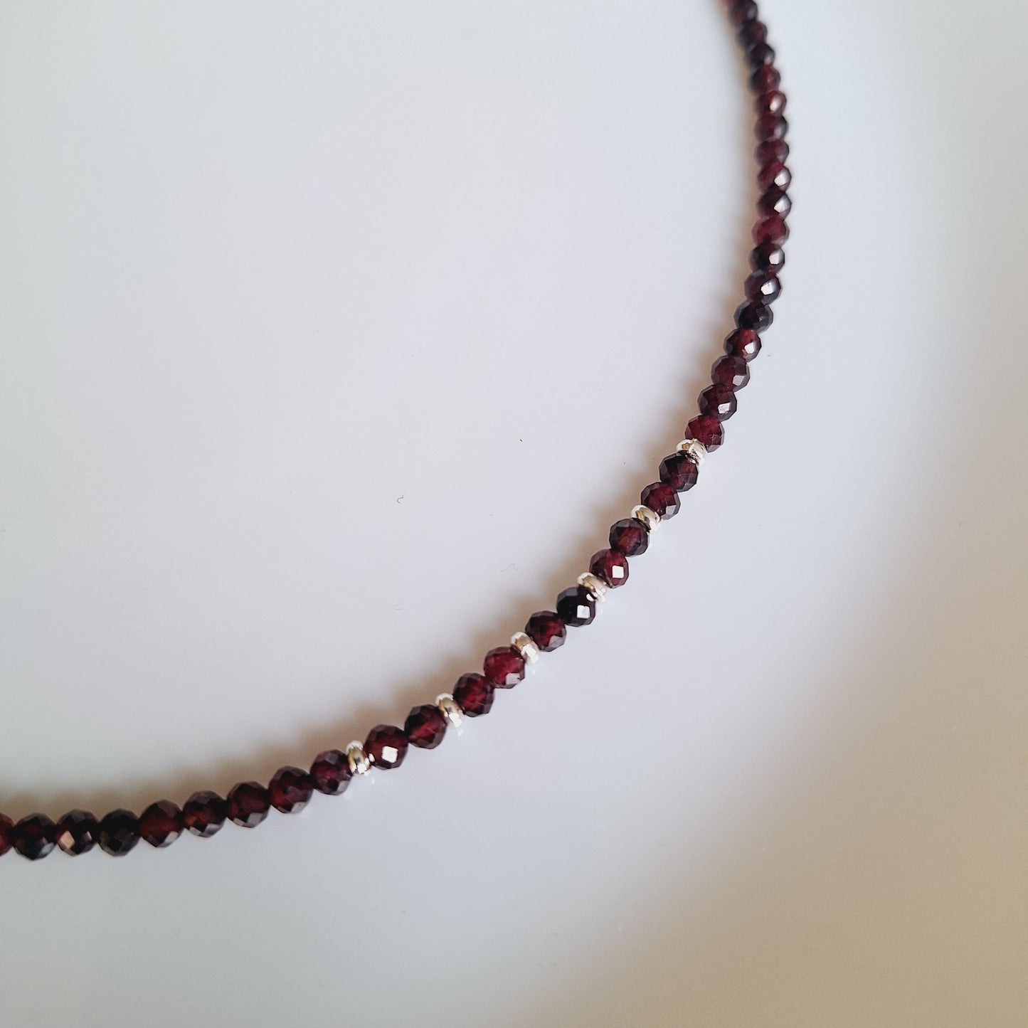 CHOKER "CORAZÓN ARDIENTE" GRANATE