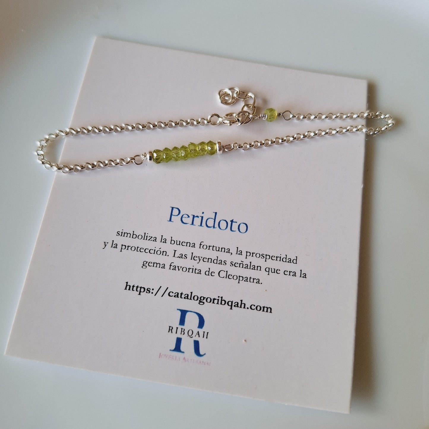 PULSERA PERIDOTO