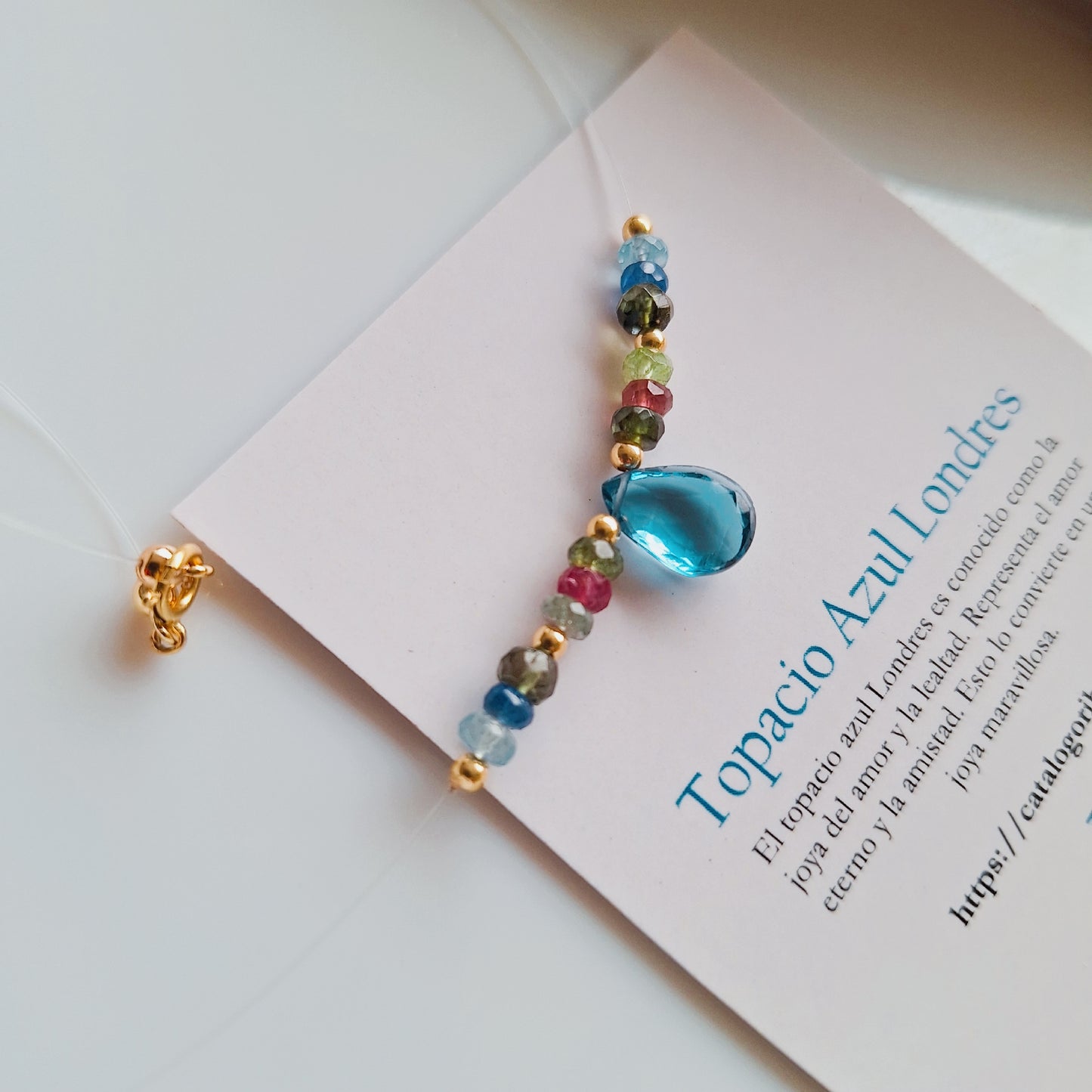 CHOKER "GOTITA" LONDON BLUE