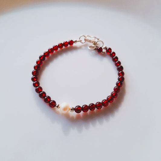 PULSERA SOPHIA-GRANATE