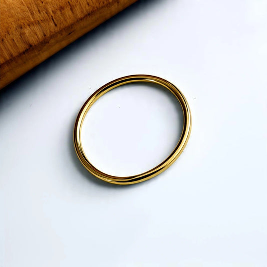 ANILLO LISO ORO 18K