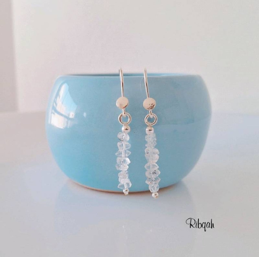 PENDIENTES CASCADAS DE CUARZO HERKIMER