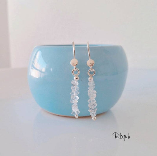 PENDIENTES CASCADAS DE CUARZO HERKIMER