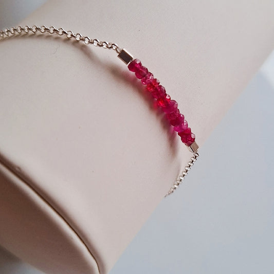 PULSERA BARRA DE RUBI