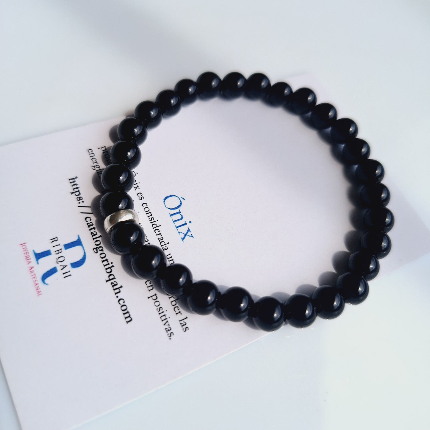 PULSERA "ISABEL" PERLAS DE ONIX