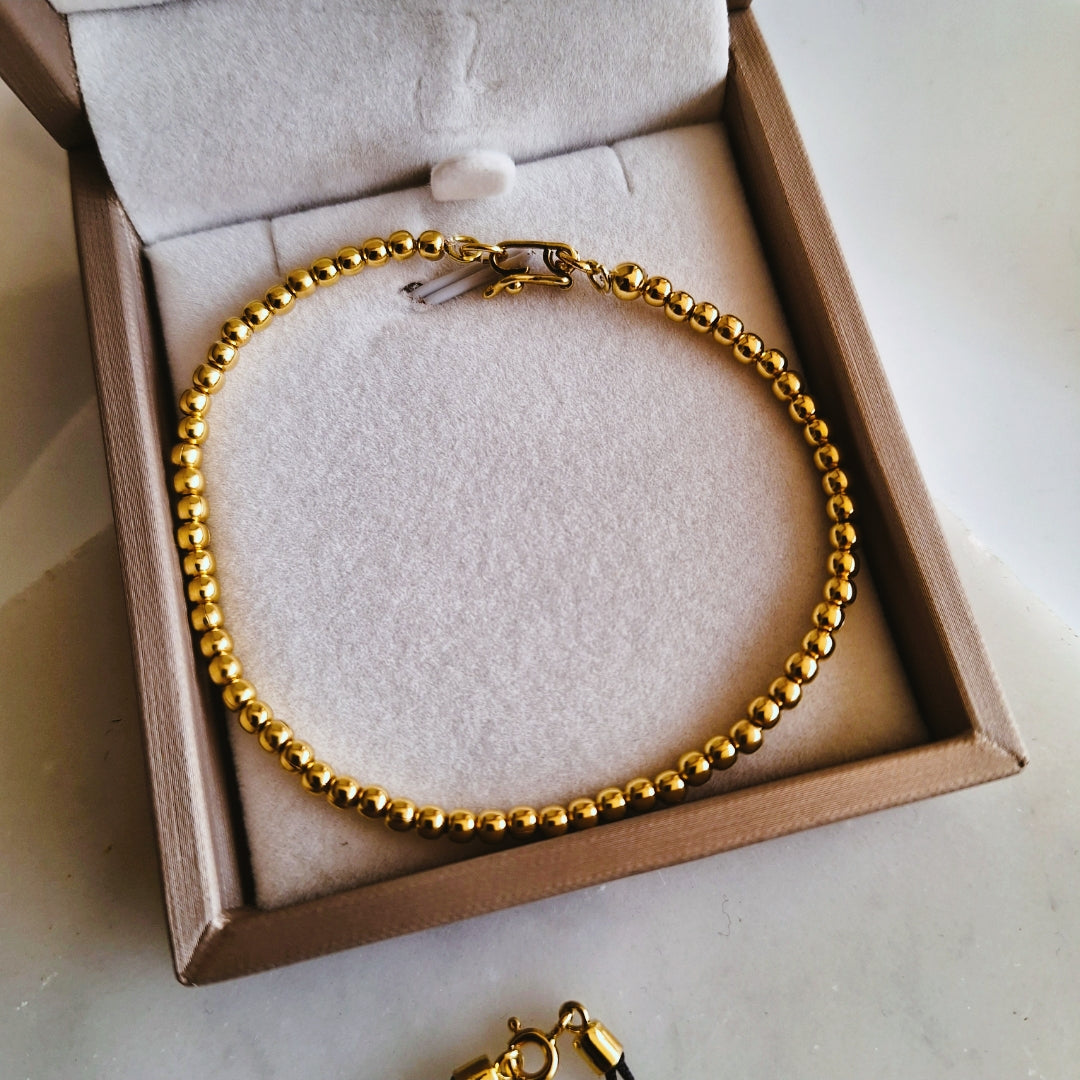 PULSERA DE ORO 18K DE ESFERAS DE 3MM