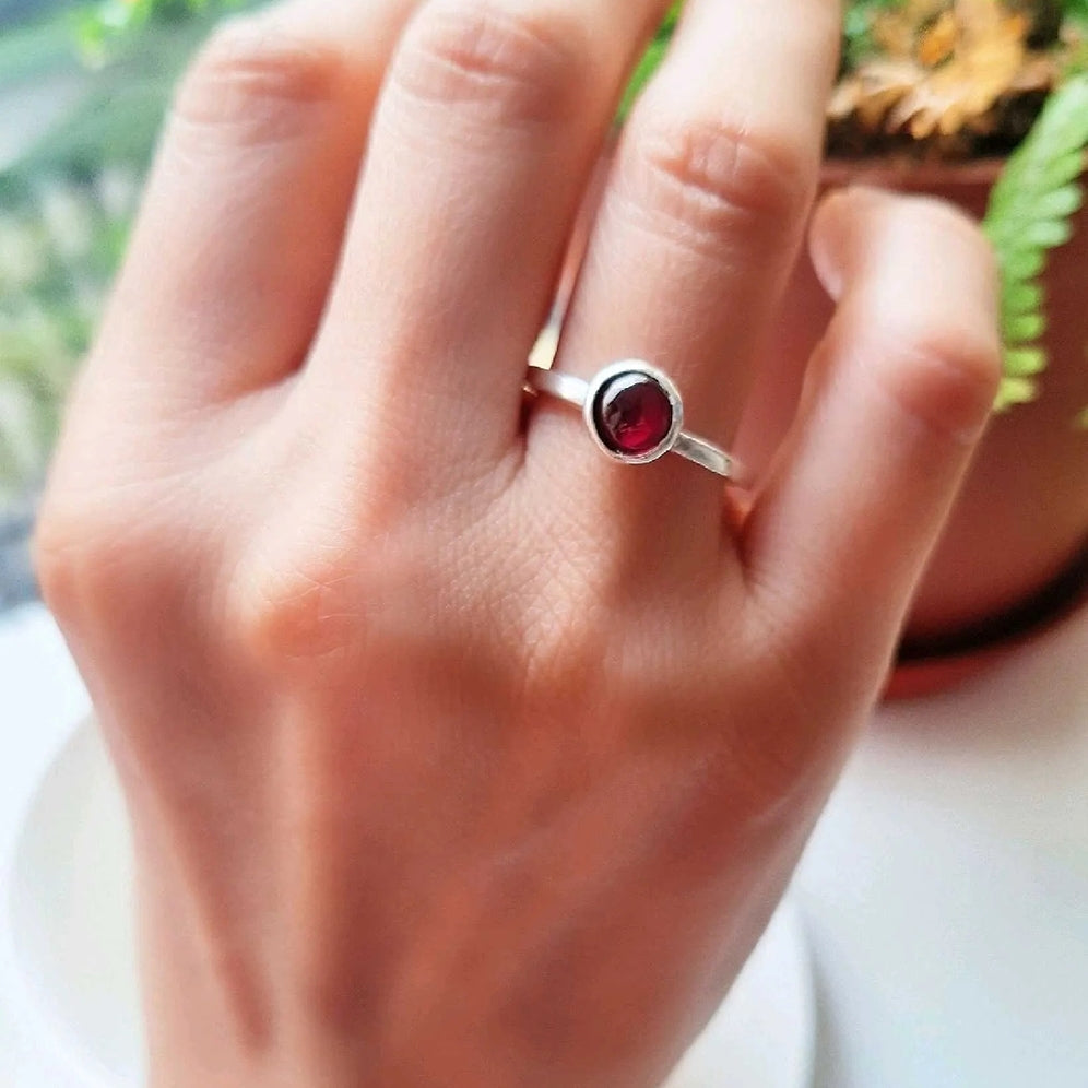 ANILLO GRANATE DE 6MM