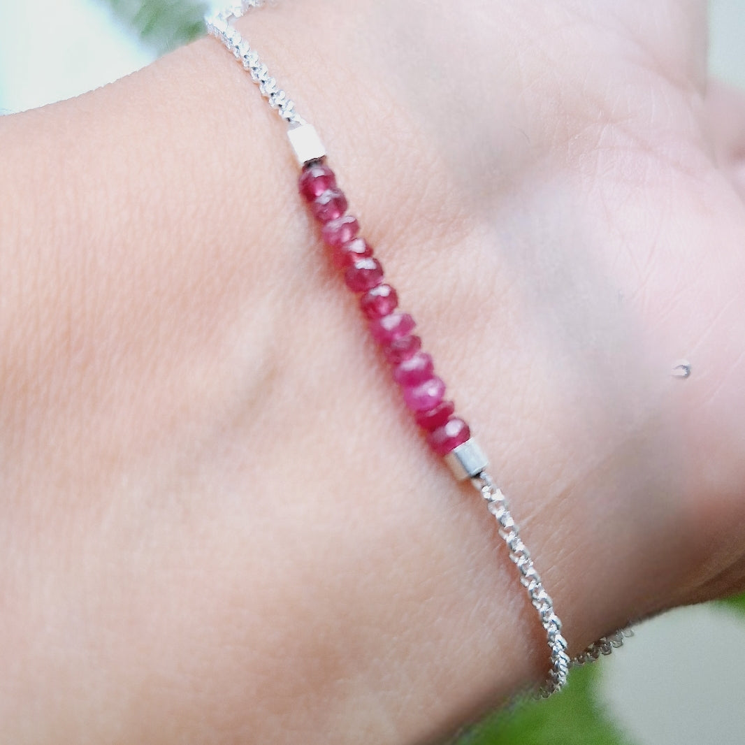 PULSERA BARRA DE RUBI