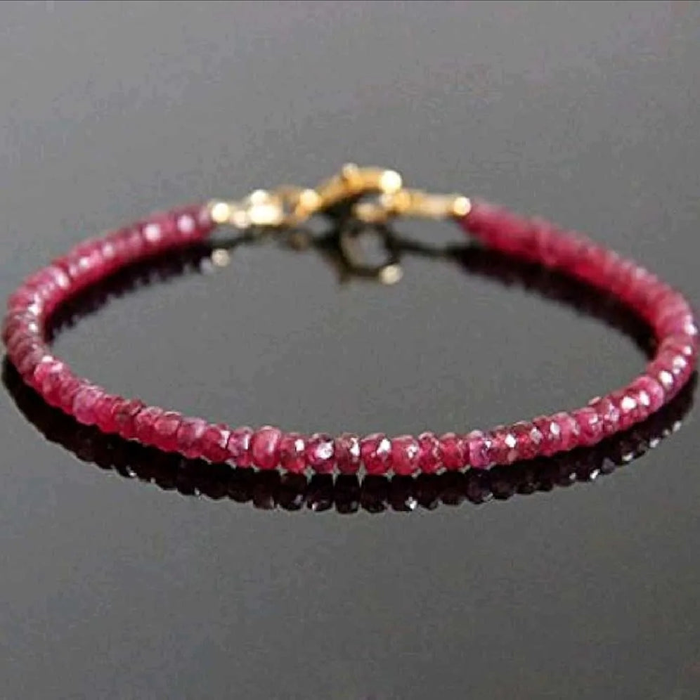 PULSERA PASION CON ORO 18K Y RUBI