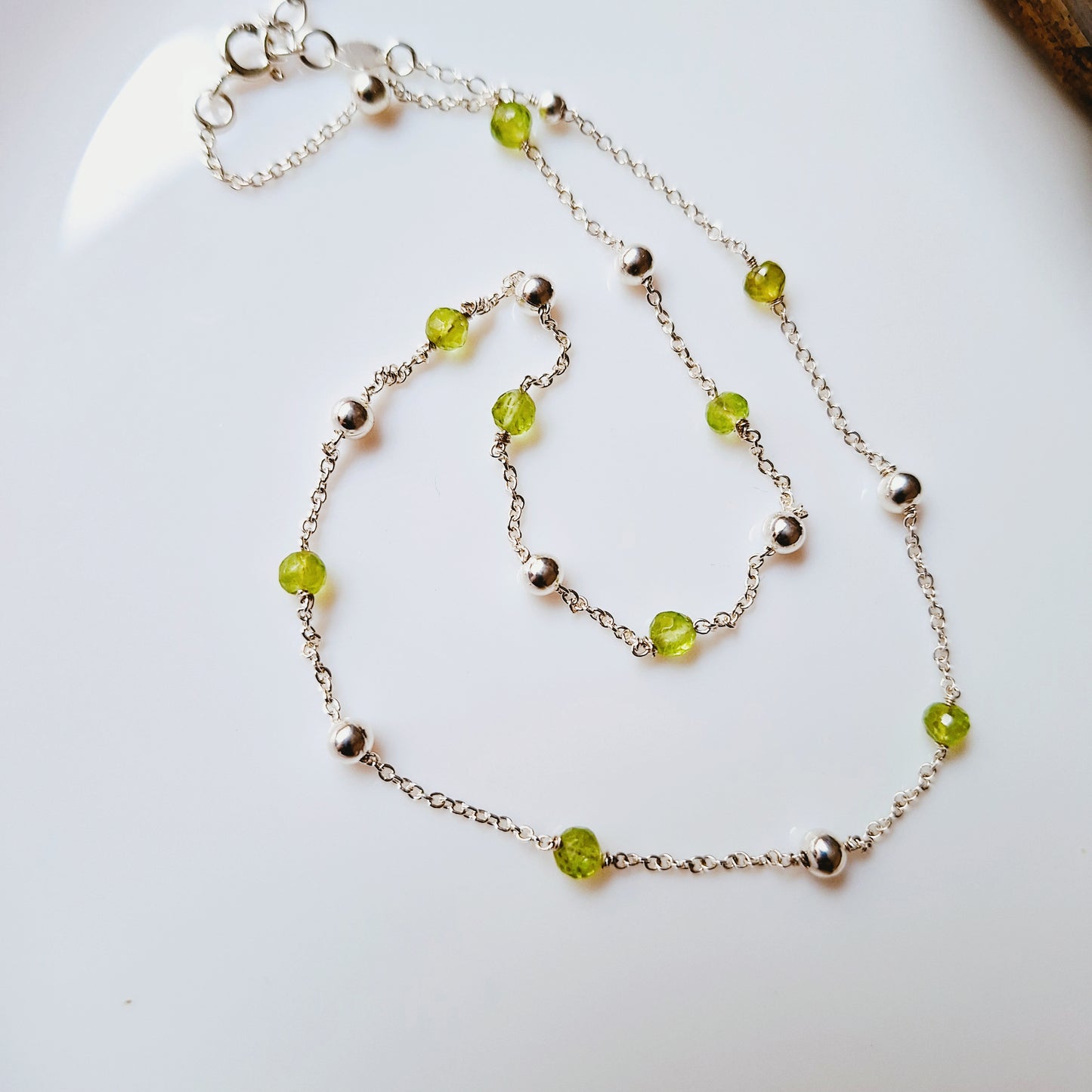 CHOKER DE PERIDOTO Y PLATA