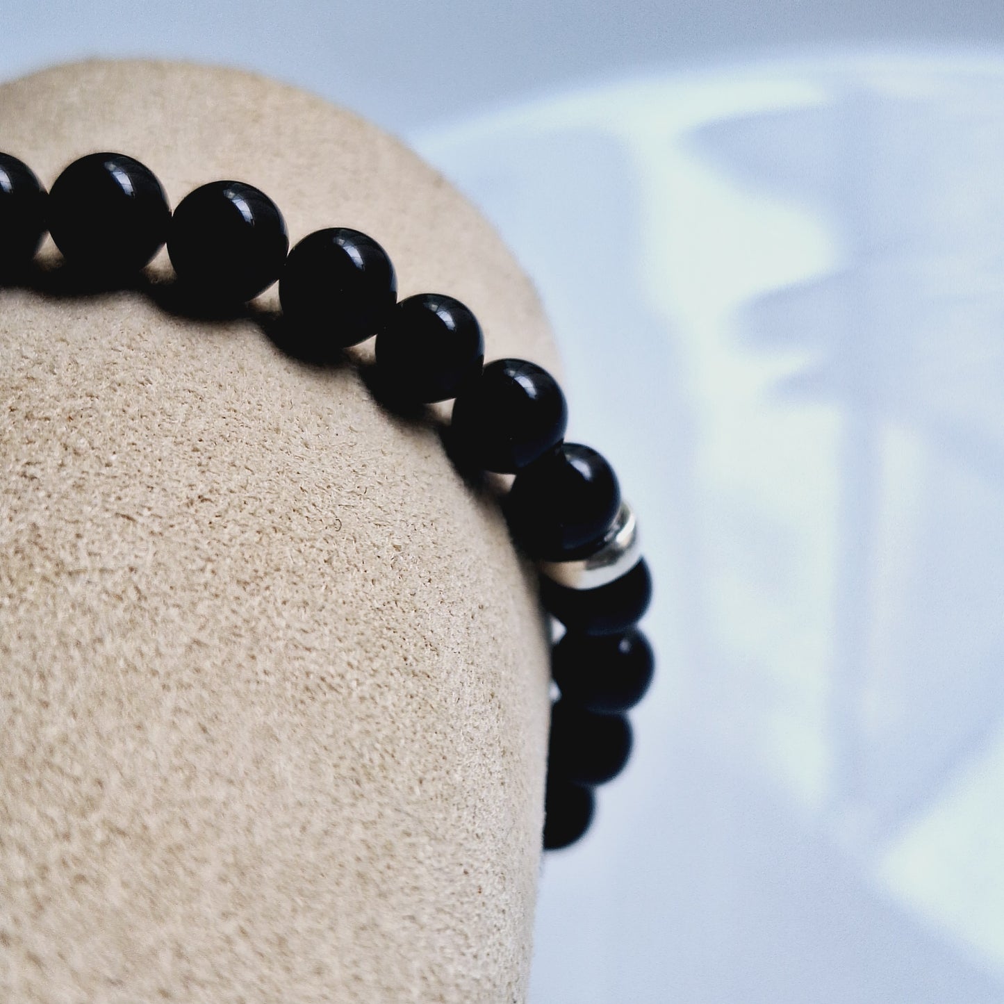 PULSERA "ISABEL" PERLAS DE ONIX