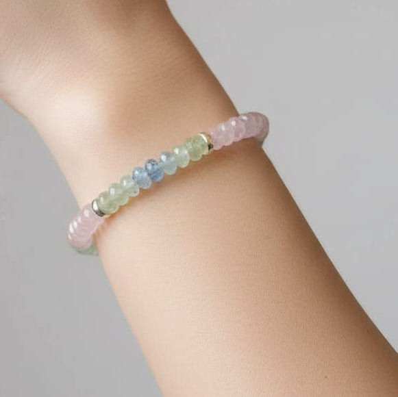 PULSERA DE BERILO y PLATA