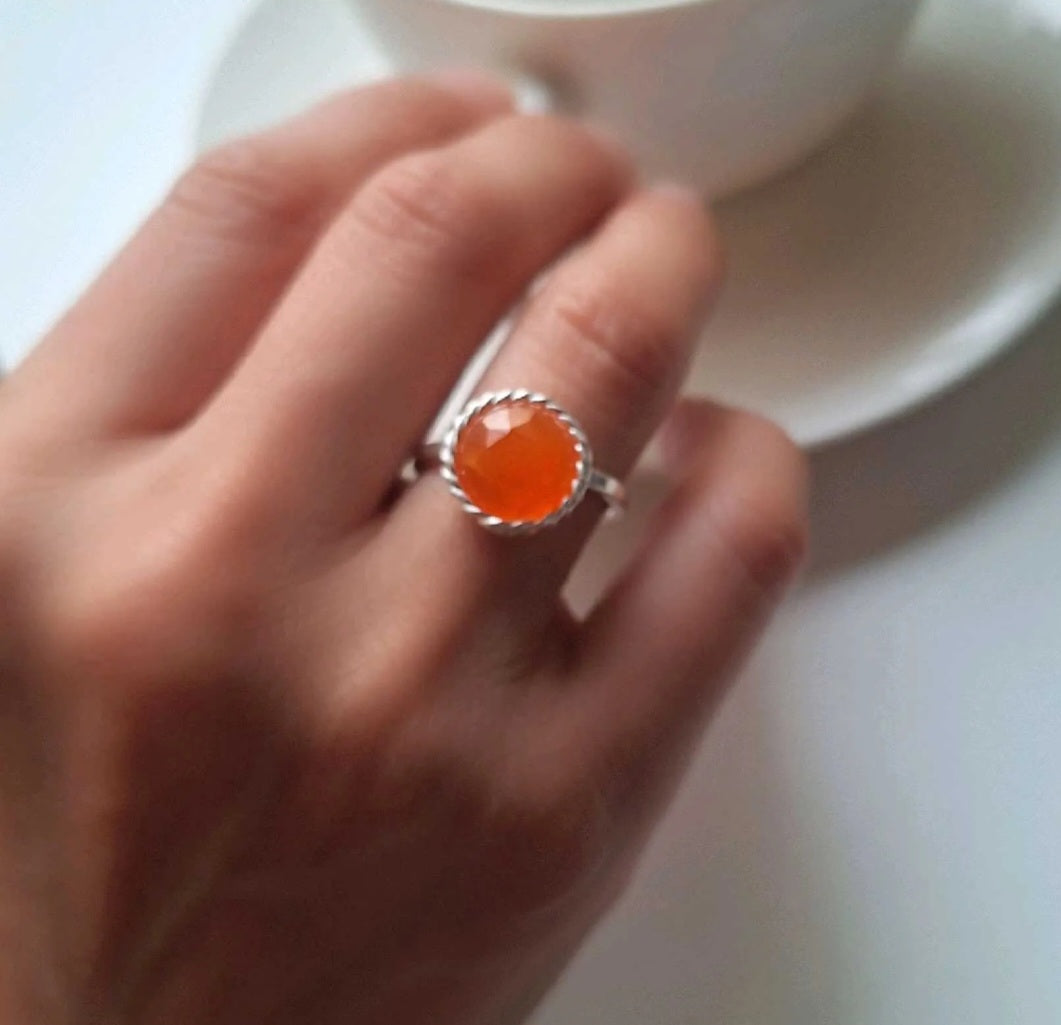 ANILLO CORNALINA