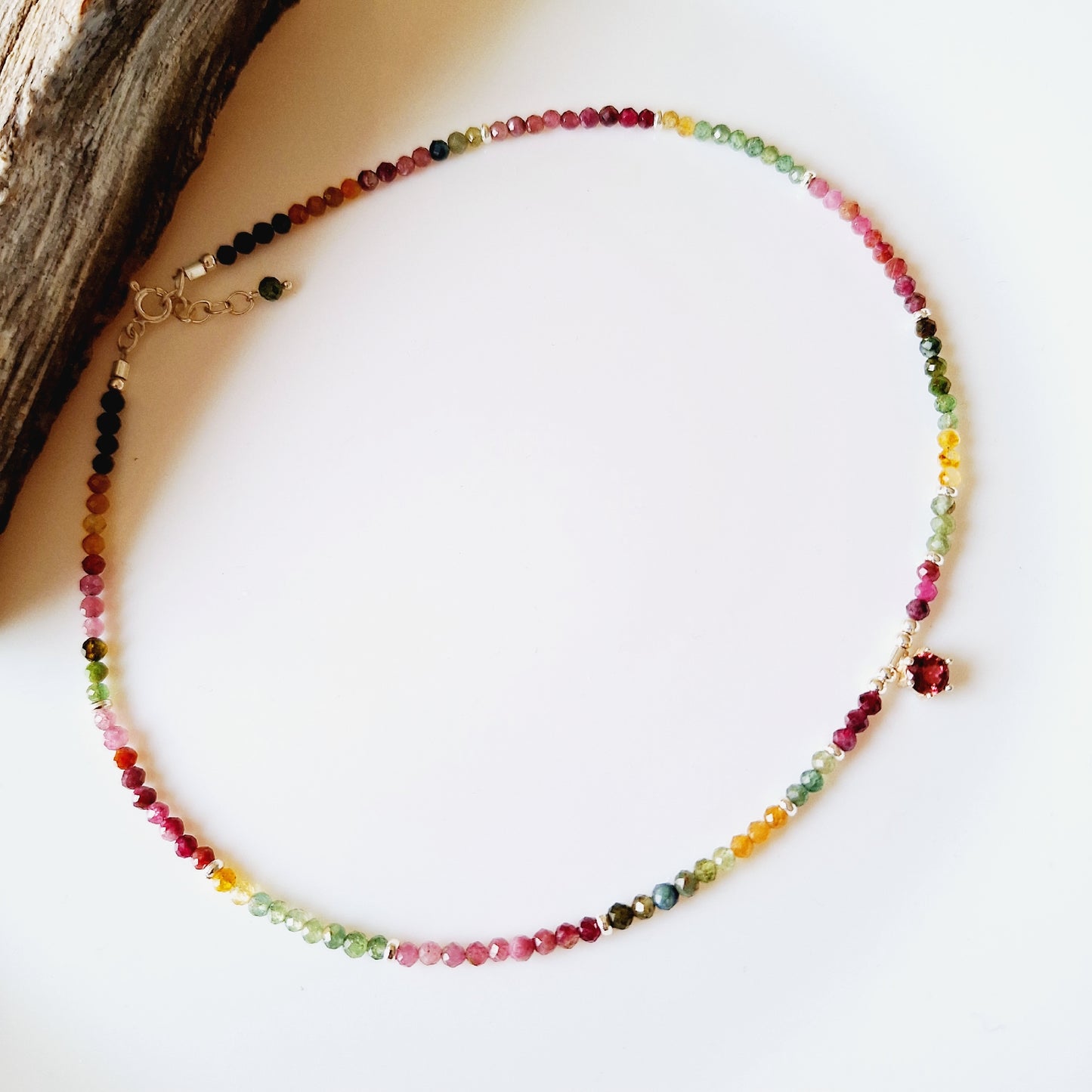CHOKER "ROSE" DE TURMALINAS